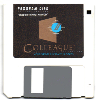 Colleague Business Software program disk. Colleague Business Software program disk.
