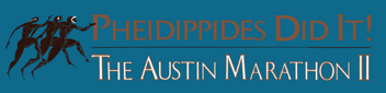 Austin Marathon
bumpersticker, 1987. Austin Marathon
bumpersticker, 1987.