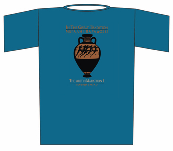 Austin Marathon t-shirt
design, 1987 Austin Marathon t-shirt
design, 1987