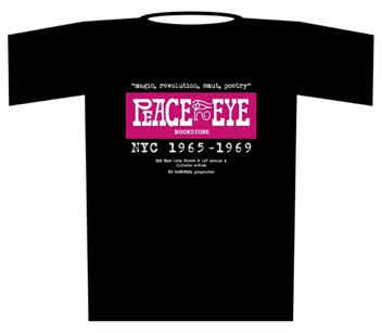 Peace Eye Bookstore t-shirt design, celebrating the iconic NYC East Village cultural omphalos. Peace Eye Bookstore t-shirt design, celebrating the iconic NYC East Village cultural omphalos.