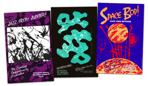 Creative Opportunity Orchestra, three "space series" covers and program designs