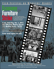 "Economy Furniture Strike," documentary film screening and community discussion.